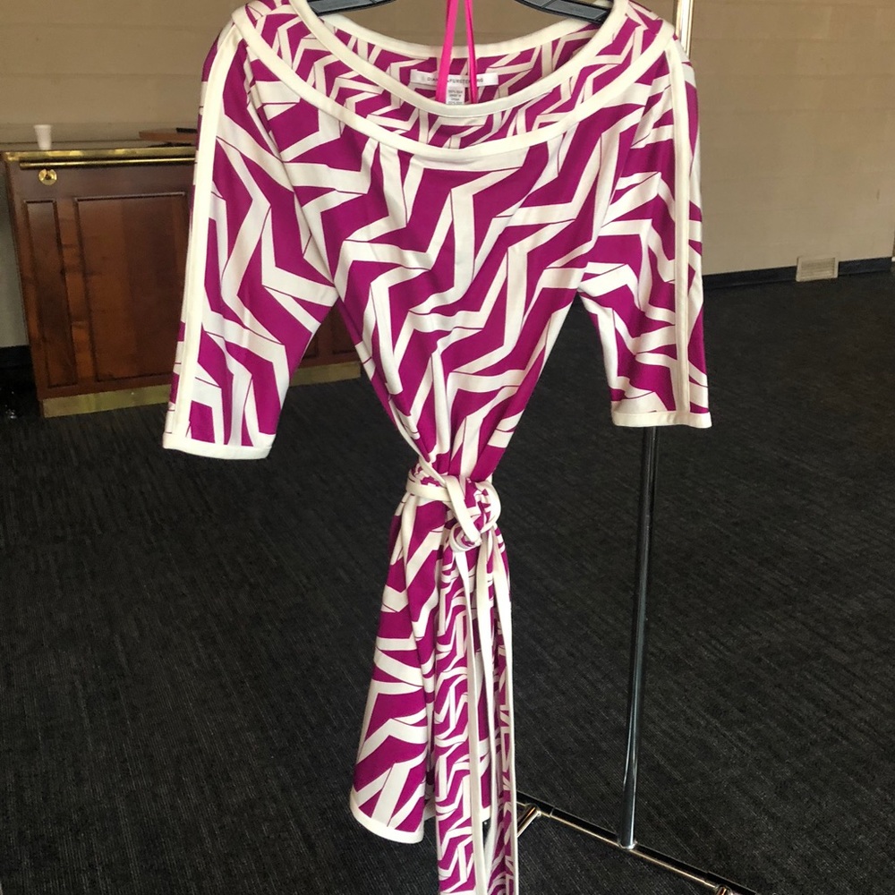 DVF self belted dress